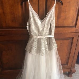 BHLDN Quilaree Tea Length Dress, Size 4